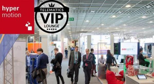 Hypermotion 2018: Telematics VIP-Lounge auf dem neuen Top-Event für Logistik und Mobilität