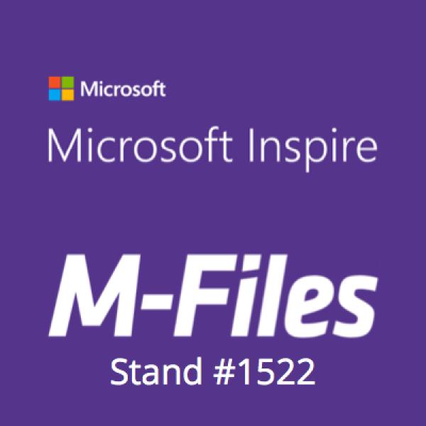 M-Files präsentiert auf der Microsoft Inspire 2018 intelligentes Informationsmanagement für Office 365