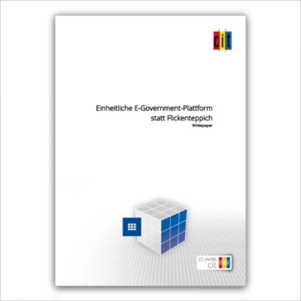 Einheitliche E-Government-Plattform statt Flickenteppich als Schlüssel zum Erfolg