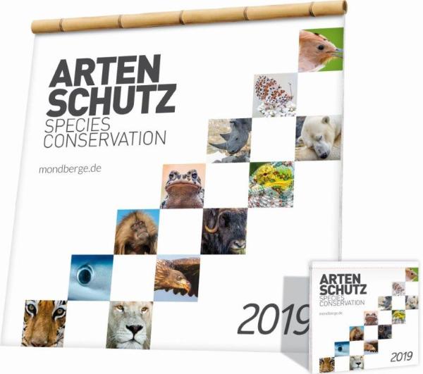 MONDBERGE-Artenschutz-Kalender 2019: Ein Jahr lang beeindruckende Tierbilder genießen und Gutes tun 