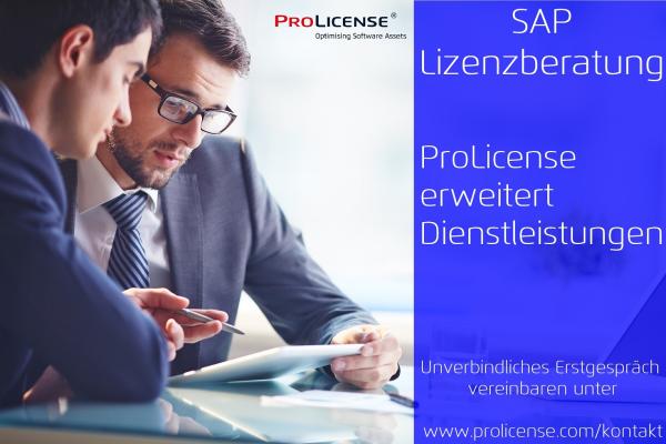 SAP-Lizenzberatung - ProLicense erweitert Dienstleistungen
