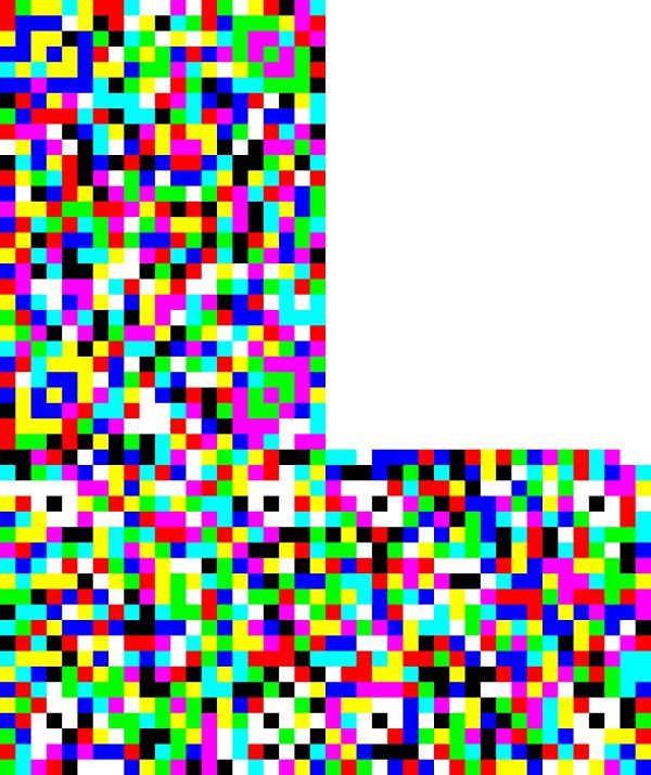 Echtheitsnachweis auf farbenfrohem Barcode