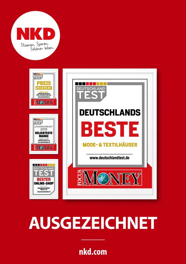 Ausgezeichnet: NKD erhält Siegel "Deutschlands Beste"