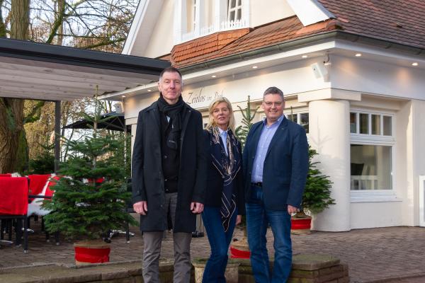 Das bekannte Kaffehaus im Stadtpark wird ein weiterer Blickfang in Nordhorns Stadtbild