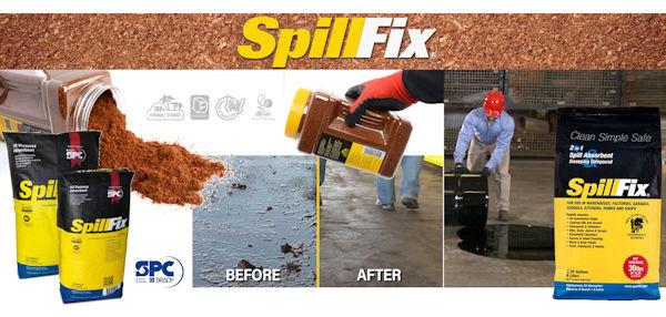 SpillFix-Granulat für einen sicheren und sauberen Arbeitsplatz