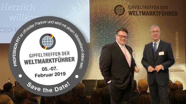 PROFESSION FIT ist Partner beim Gipfeltreffen der Weltmarktführer 2019