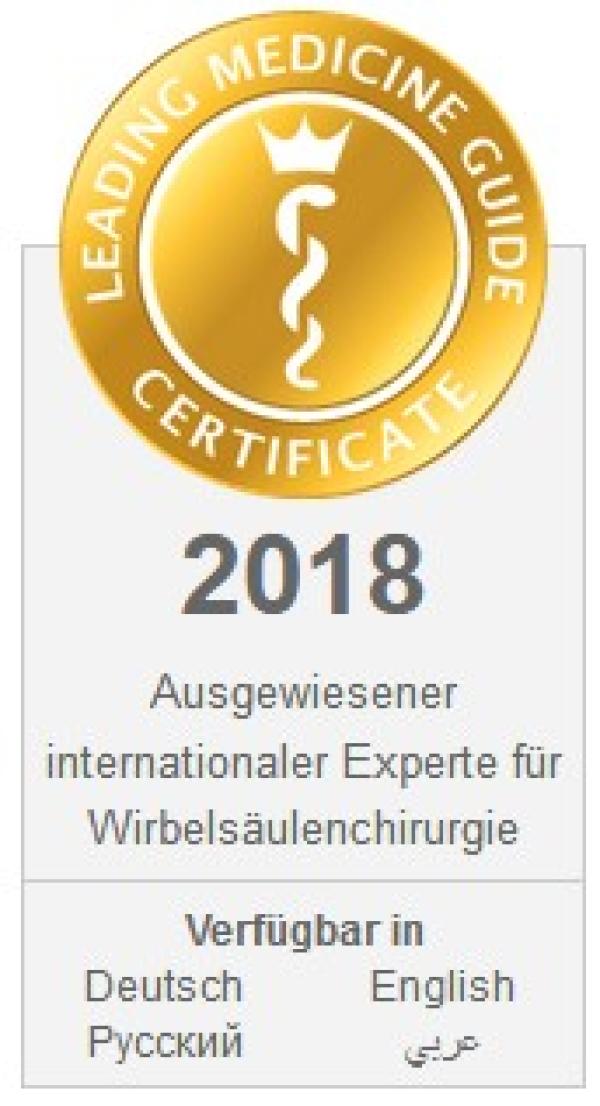 International anerkannter Wirbelsäulen Spezialist in München
