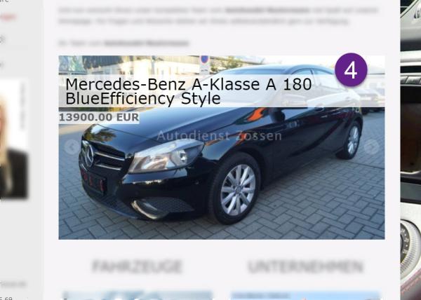 Homepage Autohandel: Neues cmsCAR-Modul "Impressions" für die Fahrzeugpräsentation