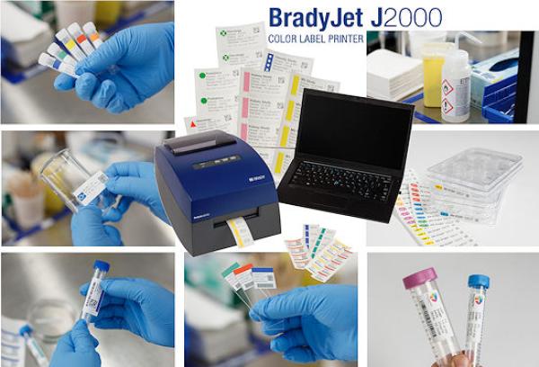 BradyJet J2000 Farbdrucker für die Laborkennzeichnung