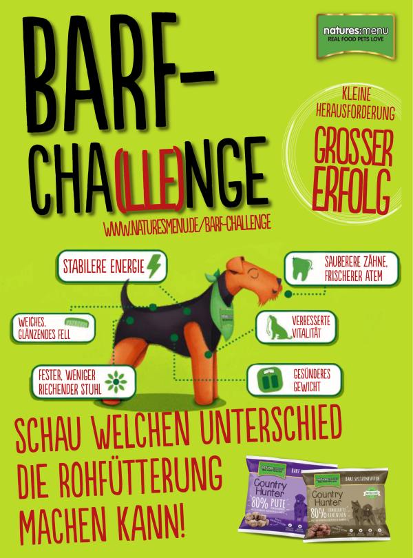 BARF-Cha(lle)nge von Natures Menu: Futtertester gesucht