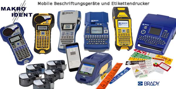 Mobile und robuste Brady Etikettendrucker und Beschriftungsgeräte