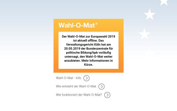 Vor Europawahl: Kölner Gericht verbietet Wahl-O-Mat