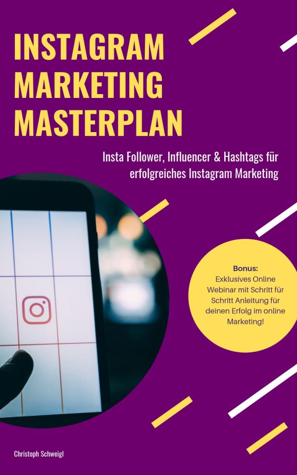  Kindle eBook "Instagram Marketing Masterplan" von Christoph Schweigl