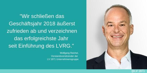 LV 1871 Unternehmensgruppe: Finanzstark im Geschäftsjahr 2018