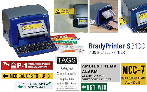 BradyPrinter S3100: Schilder und Sicherheitsaufkleber selber drucken