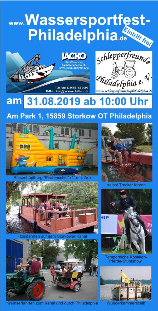 4. Wassersportfest Philadelphia am 31.08.2019