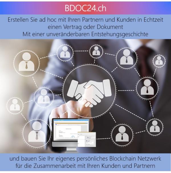 Dokumente & Daten bekommen eine unveränderbare Historie in Ihrem eigenen Blockchain Netzwerk.