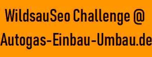 Autogas-Einbau-Umbau.de nimmt mit einer eigenen Subdomain an der WildsauSeo Challenge von SEO-DAY teil!