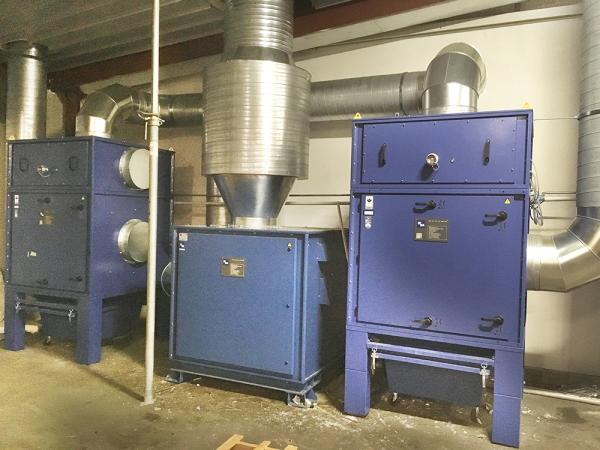 Reibungslose Produktion mit optimaler Absaugung nach dem Schichtlüftungsprinzip