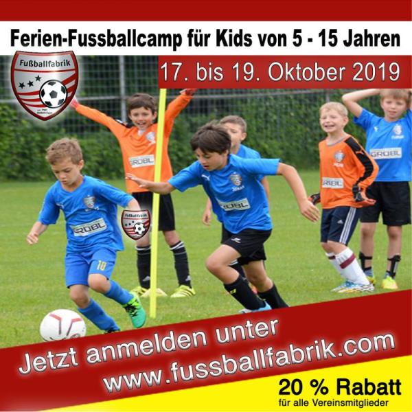 Fußballferiencamp für Kinder im Alter von 5 bis 15 Jahren