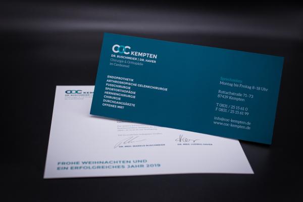 Modernes Corporate Design und Website für Arztpraxis von greiterundcie.