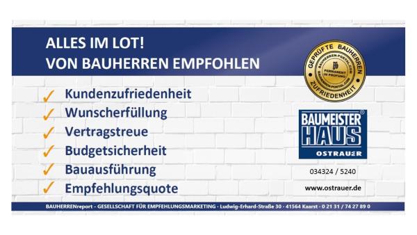 Bauherren bestätigen der OSTRAUER Baugesellschaft mbH auch 2019 eine souveräne Qualitätsleistung