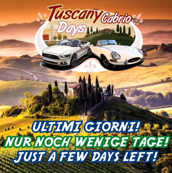 Zusatz zur  News about "Tuscany Cabrio Days 2020"