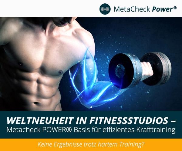 Weltneuheit in Fitnessstudios - Metacheck POWER für effizientes Krafttraining Kostenloses Webinar