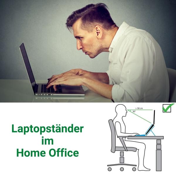 Ergonomie im Home Office mit einem Laptopständer