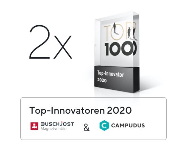 Doppelte Freude: Buschjost Magnetventile ebenfalls  mit TOP100 Award ausgezeichnet.