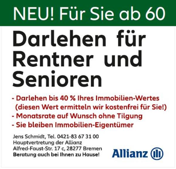 Darlehen für Rentner - OHNE Rückzahlung zu Lebzeiten