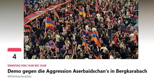 Protestkundgebung der Armenier gegen die aserbaidschanische Aggression in Berg-Karabach 04.10.2020, von 16 bis