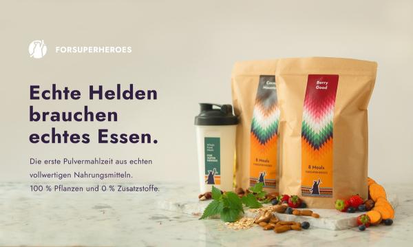 ForSuperHeroes - Berliner Start-Up fertigt Trinkmahlzeiten aus echten Superfoods