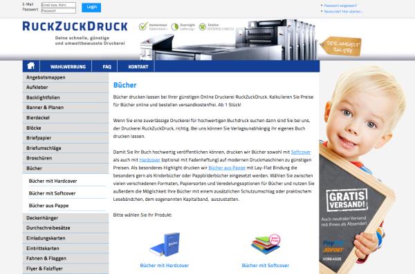 Ruckzuckdruck.de - Bücher schnell und unkompliziert drucken