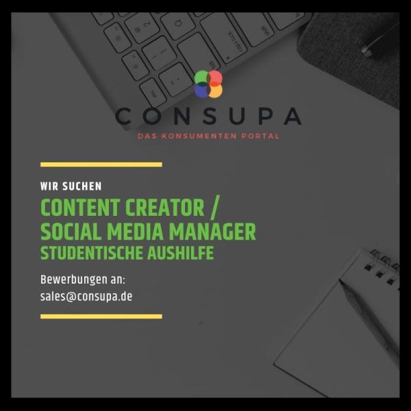 Content Creator / Social Media Manager gesucht (Studentische Aushilfe) in Köln