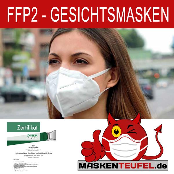 FFP2 Masken inkl. Zertifikat, EN Nummer und CE Kennzeichnung