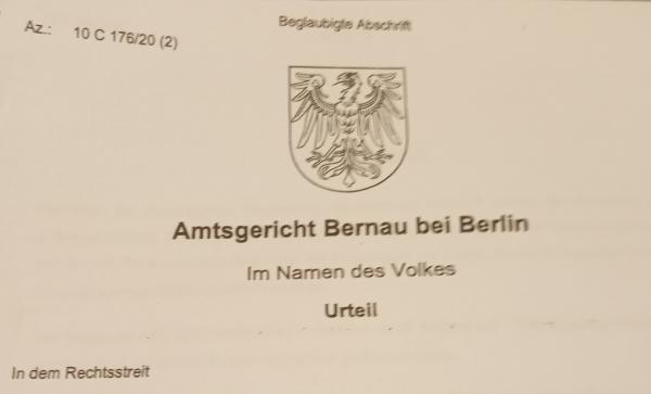 Interessantes Gerichtsurteil / Neues zum Kleingartenwesen in Pankow / Neues zu Viola Kleinau * /  u.a. ...