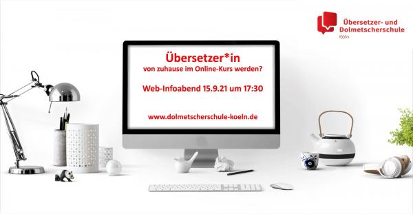 Bequem von zuhause mit Online-Ausbildung Übersetzer (m/w/d) werden: Web-Infoabend am 15.9.21