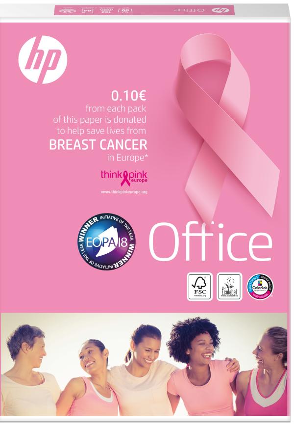 International Paper engagiert sich im fünften Jahr mit HP Office Pink Ream erfolgreich gegen Brustkrebs