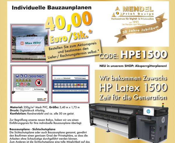 HP Latex 1500 Drucker für Top-Qualität