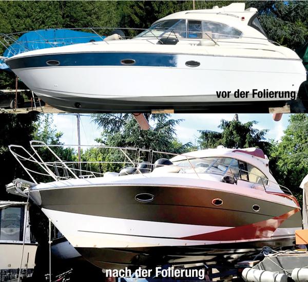 Folie statt Lack: Facelift fürs Boot