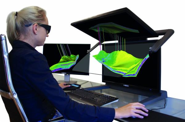 3D PluraView - stereoskopische 3D-Visualisierung für die Öl- und Gasindustrie