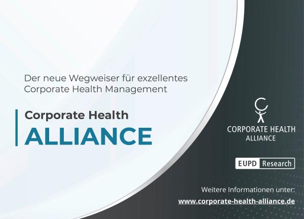 EUPD Research launcht neue Plattform Corporate Health Alliance.  