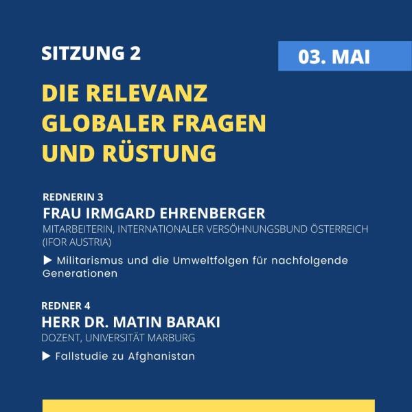 Bildungsreihe Abrüstung: Die Relevanz globaler Fragen und Rüstung