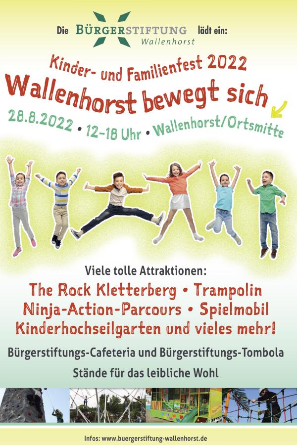 Kinder- und Familienfest am Sonntag, dem 28. August 2022 in Wallenhorst