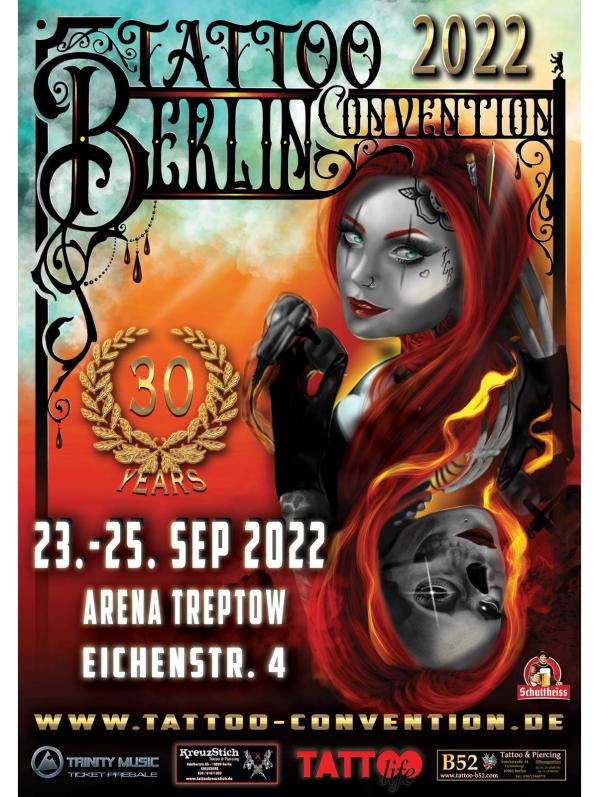 Internationale Tattoo Convention Berlin feiert 30-jähriges Jubiläum - 23. bis 25.09.2022