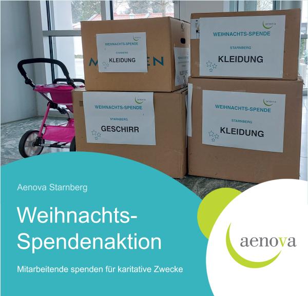 Aenova-Weihnachtsaktion: Mitarbeitende spenden für soziale Einrichtungen