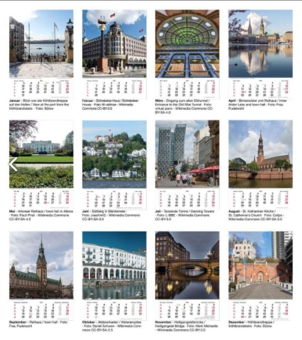 70 Jahre legendärer Bildkalender "Hamburg-Rund um die Alster"