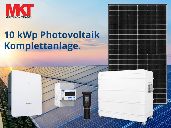 Innovative Solartechnik - 10 kWp Photovoltaik Komplettanlage mit Speicher