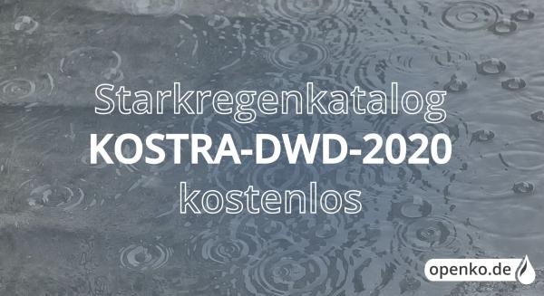 KOSTRA-DWD-2020 ist veröffentlicht - openko.de